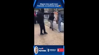 She confronted him, and he tried to burn her face. France.